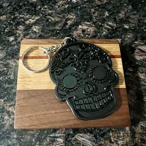 3D Printed Day of the Dead Sugar Skull Keychains